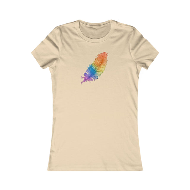 Rainbow Feather T-shirt,Pride Shirt,Queer Top,Rainbow birds,LGBTQ+ Tee,Gay,Lesbian,Bisexual,Trans,Women's Favorite Tee