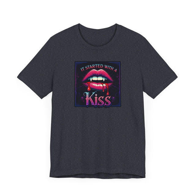 It Started With A Kiss Vampire T-shirt, Halloween Tee