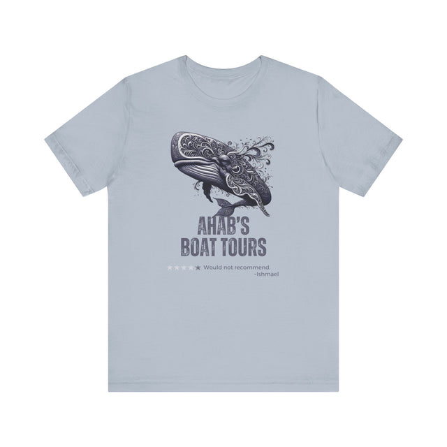 Ahab's Boat Tours, Witty Tshirt, Whale Shirt, Book lover tshirt, Herman Melville Tshirt