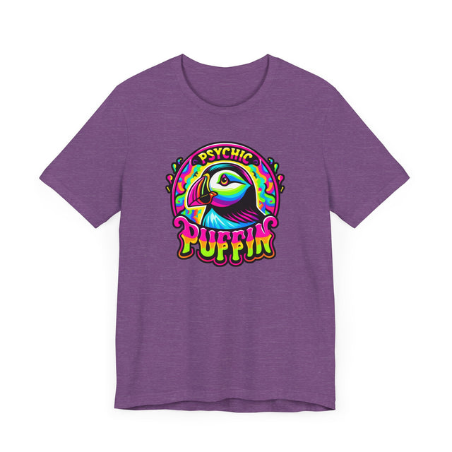 Neon Psychic Puffin T-shirt, Puffin Tee, Bird Lover