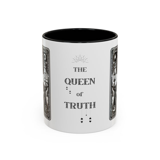 Queen of Truth,Tarot card mug,Mother's Day Gift,Tarot Reader Gift,African Queen mug,Mystical Cards Cup,Celestial Astrology,Gift for her