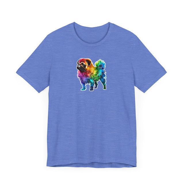 Rainbow Pug T-shirt,Pride Shirt,Dog Lover Top,Rainbow Animals,LGBTQ+ Tee, Pug owner, Pug gift