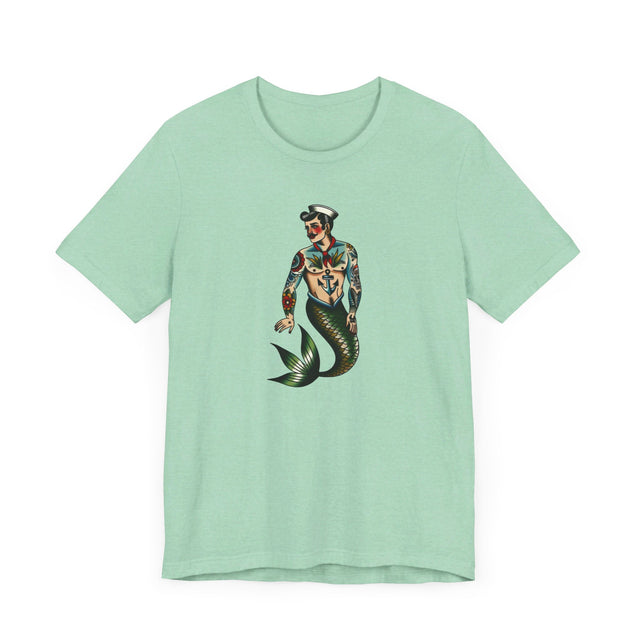 Merman Sailor T-shirt, Sailor shirt, Flash Tattoo Style
