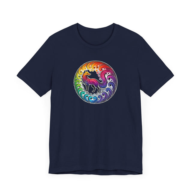 Rainbow Fox Spiral,Vixen lover,Foxy tee,Pride Shirt,Rainbow,Pride Parade T shirt,LGBTQ+ Ally Tee