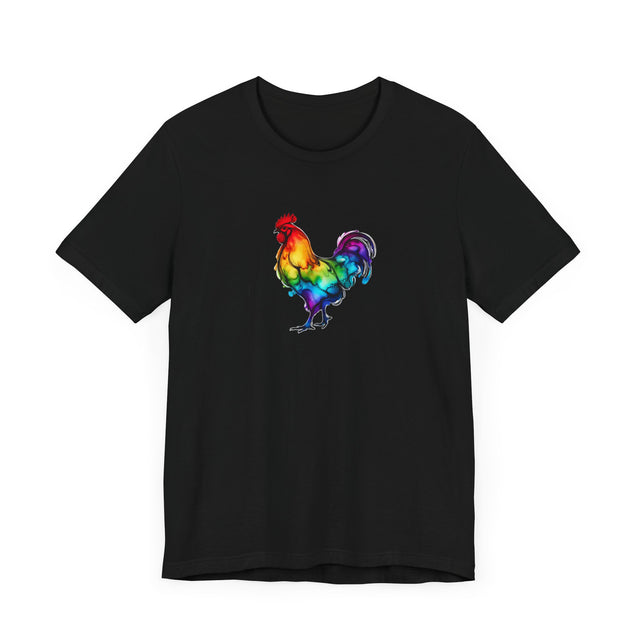 Rainbow Chicken Alcohol Ink T-shirt, Bird Lover T shirt, LGBTQ+, BGLT,Pride Shirt,Chicken Lover