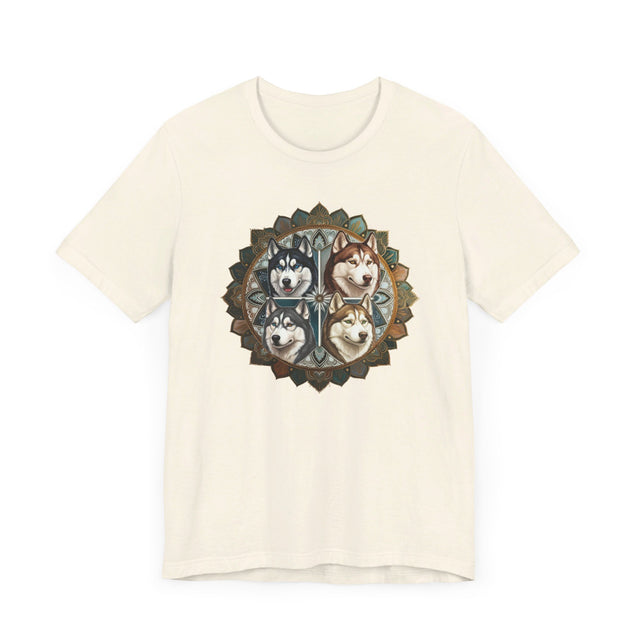 Siberian Husky Head Mandala T-shirt, Dog Lover Top, Husky owner, Sibe gift