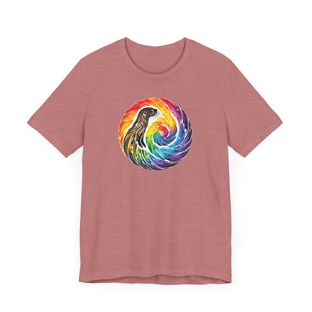 Rainbow Sea Otter Spiral Mandala,Marine life Tee,Sea life lover,Ocean Life,Nautical,Pride Shirt,LGBTQ+ Tee