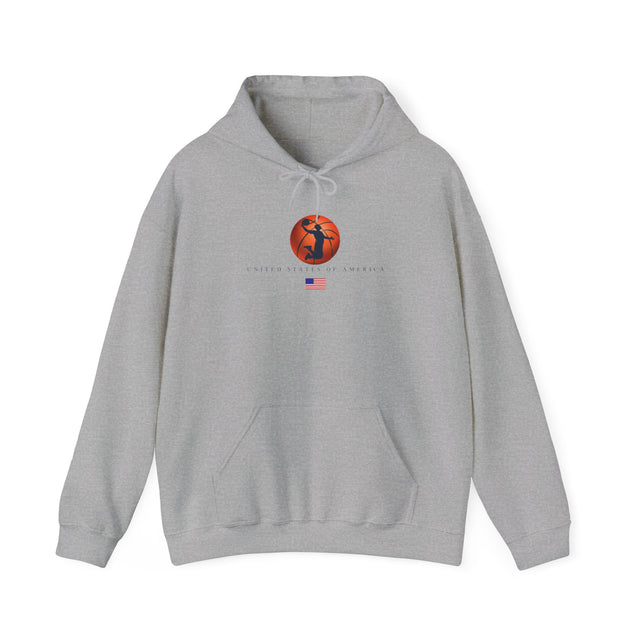 Basketball Olympian Hoodie, Basketball Supporter Sweatshirt, Basketball Gift, Basketball Coach Gift, Basketball Player Gift, B ball, Slam Dunk