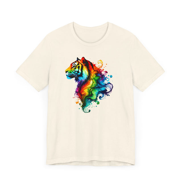 Rainbow Tiger Head T-shirt,Pride Shirt,Tiger Lover Top,Rainbow Animals,LGBTQ+ Tee,Big Cat Lover
