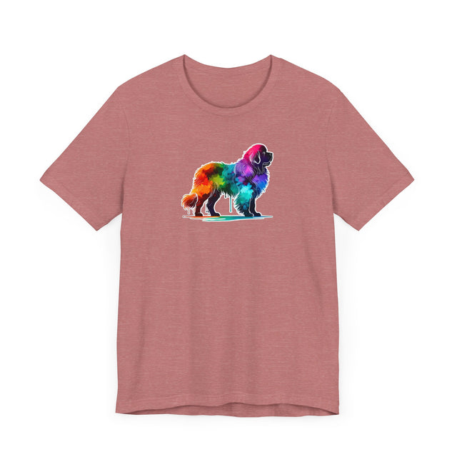 Rainbow Newfoundland T-shirt,Pride Shirt,Dog Lover Top,Rainbow Animals,LGBTQ+ Tee, Newfie owner, Newf gift