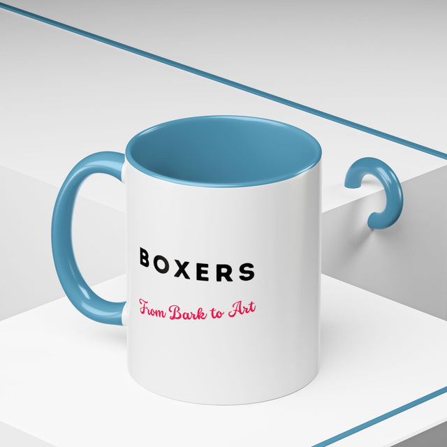 Boxers Coffee Cup,4-Panel Pop Art Mug,Boxer Lover,Boxer Mom,Boxer Dad,Dog Lover Gift,Boxer Gift