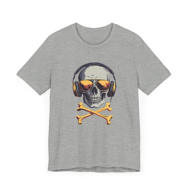 Music Skull T-shirt, Music Lover tee,