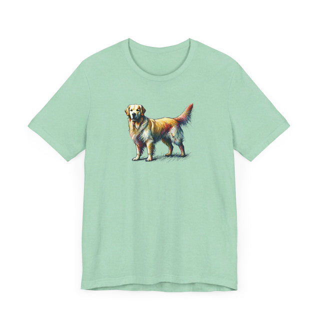Golden Retriever Scribble T-shirt, Dog Lover Tee