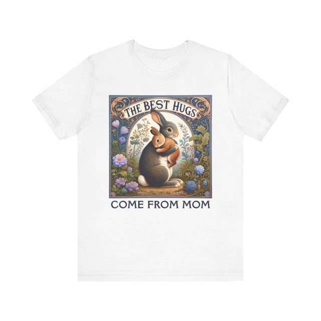 Rabbit T-shirt,Mother's Day Gift,Cute Mama Tee,Mom Life,Baby Shower Gift,Mama and Baby Shirt,New Mom Gift,Mom Hug Shirt,Gift For Wife, Bunny