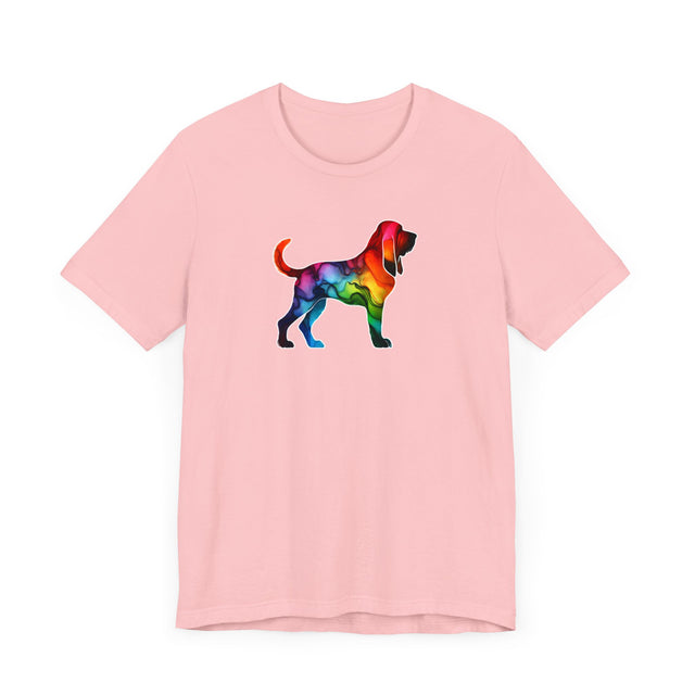Rainbow Bloodhound T-shirt,Pride Shirt,Dog Lover Top,Rainbow Animals,LGBTQ+ Tee, Bloodhound Owner gift