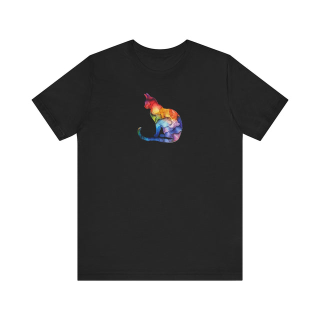 Rainbow Cat T-shirt,Pride Shirt,Pride Parade Top,Rainbow Animals,LGBTQ+ Tee,Nonbinary,Gay,Lesbian,Bisexual,Trans,BGLT,LBGT,Feline,Kitten,Kitty