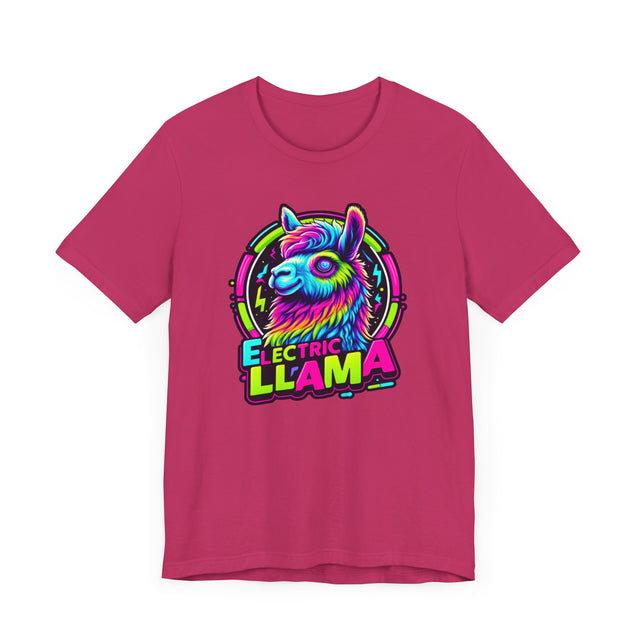 Neon Electric Llama T-shirt, Llama Tee