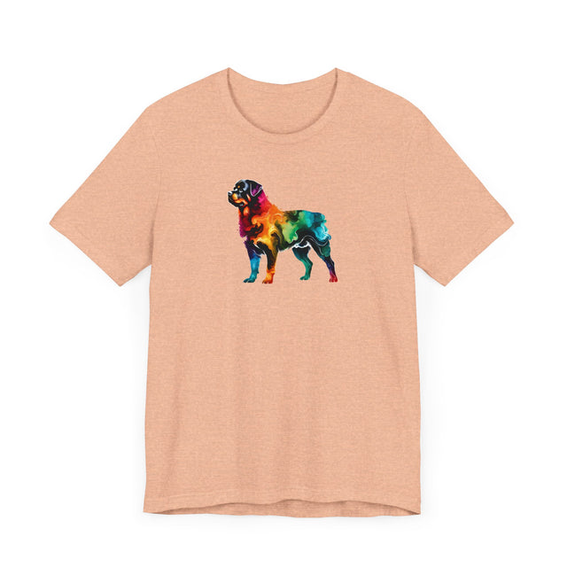 Rainbow Rottweiler T-shirt,Pride Shirt,Dog Lover Top,Rainbow Animals,LGBTQ+ Tee, Rottie owner, Rotty gift