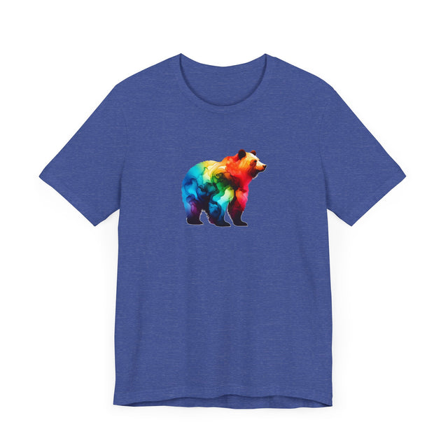 Rainbow Brown Bear Alcohol Ink T-shirt, Pride Shirt,Animal Lover T shirt, LGBTQ+,Big Bear