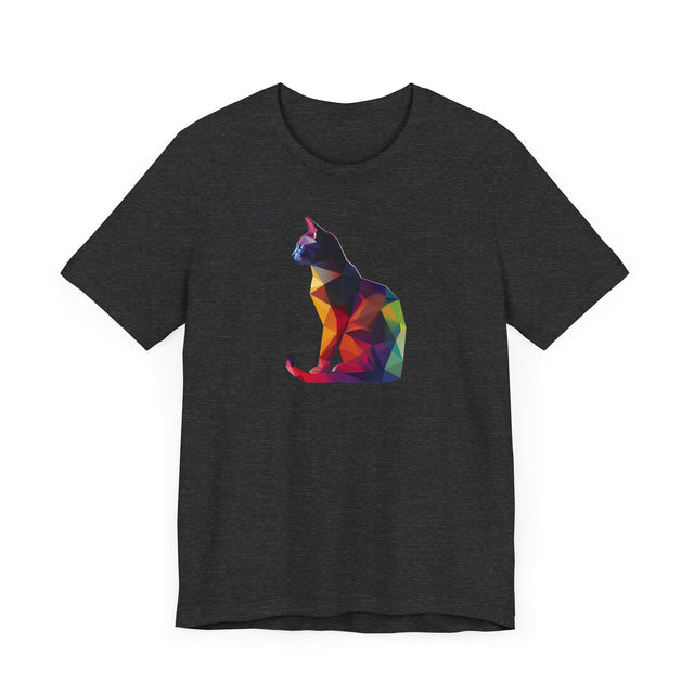 Geometric Rainbow Cat T-shirt, Pride Shirt, Cat Lover Top