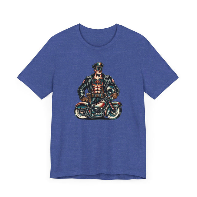 Motorcycle Cop T-shirt, Flash Tattoo Style Shirt