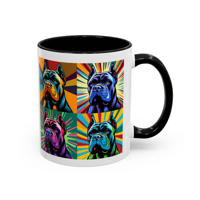 Cane Corso Coffee Cup,4-Panel Pop Art Mug,Cane Corso Lover,Corso Mom,Corso Dad,Dog Lover Gift,Cane Corso Gift