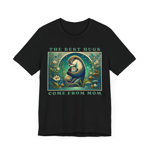 Otter T-shirt,Mothers Day Gift,Cute Mama Tee,Mom Life,Baby Shower Gift,Mama and Baby Shirt,New Mom Gift,Mom Hug Shirt,Gift For Wife,Mom Love