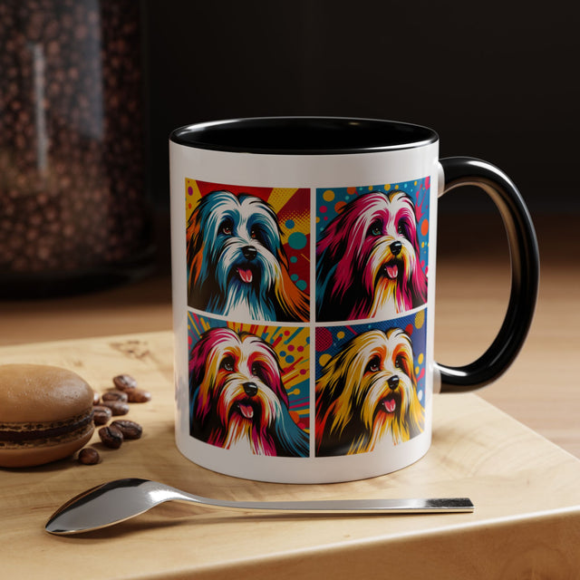 Havanese Coffee Cup,4-Panel Pop Art Mug,Havanese Lover,Hav Mom,Hav Dad,Dog Lover Gift,Havanese Gift