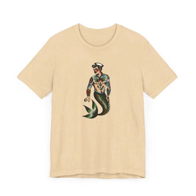 Merman Sailor T-shirt, Sailor shirt, Flash Tattoo Style