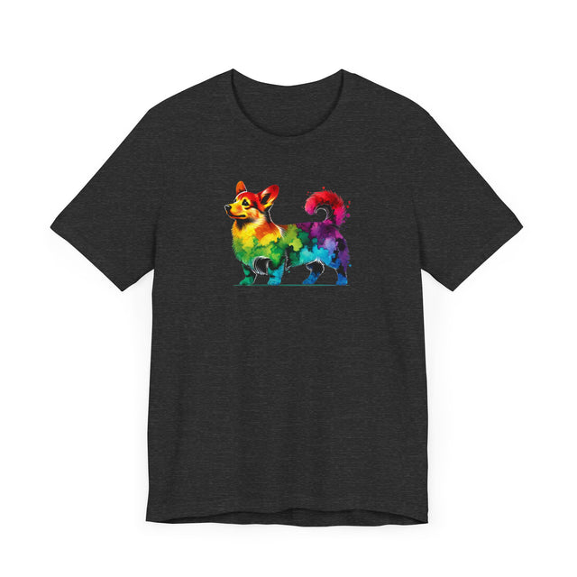 Rainbow Pembroke Welsh Corgi T-shirt,Pride Shirt,Dog Lover Top,Rainbow Animals,LGBTQ+ Tee, PWC owner, Pemi Corgi gift