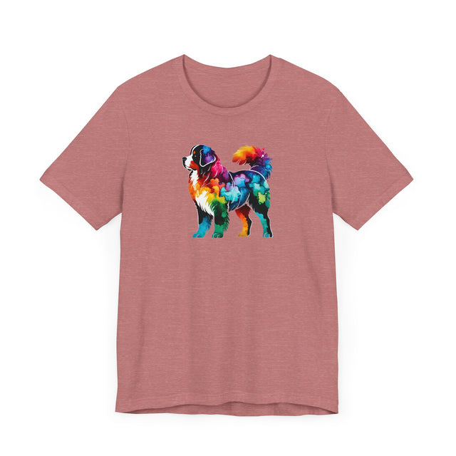 Rainbow Bernese Mountain Dog T-shirt,Pride Shirt,Dog Lover Top,Rainbow Animals,LGBTQ+ Tee, Berner Owner gift