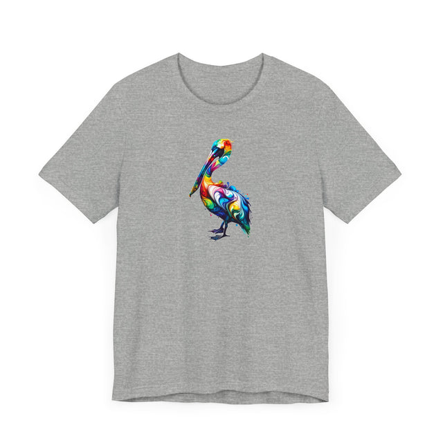 Rainbow Pelican Alcohol Ink T-shirt, Pride Shirt,Bird Lover T shirt, LGBTQ+, BGLT, Avian,Pelican lover