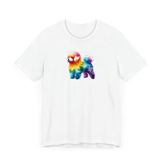 Rainbow Bichon Frise T-shirt,Pride Shirt,Dog Lover Top,Rainbow Animals,LGBTQ+ Tee, Bichon Owner gift