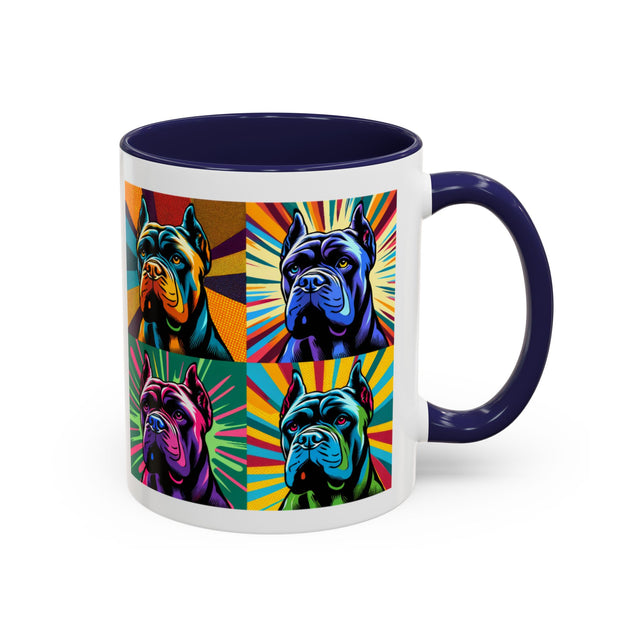 Cane Corso Coffee Cup,4-Panel Pop Art Mug,Cane Corso Lover,Corso Mom,Corso Dad,Dog Lover Gift,Cane Corso Gift