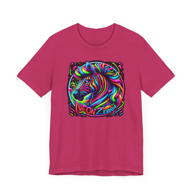 Neon Zebra T-shirt, Zebra Tee