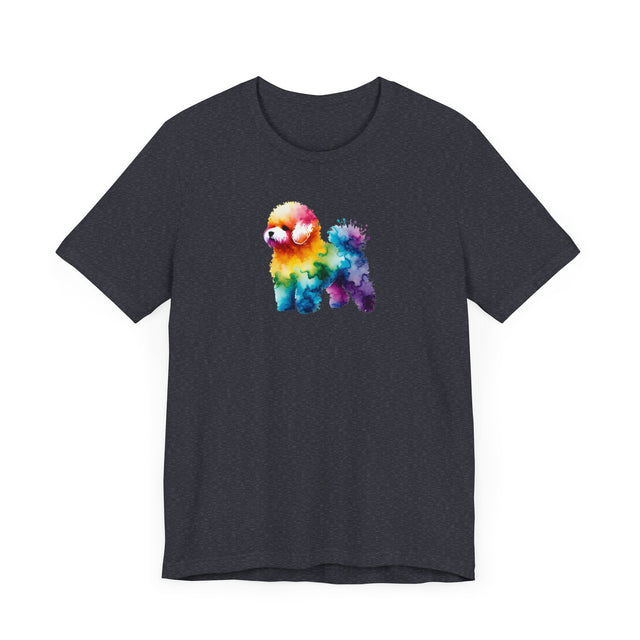 Rainbow Bichon Frise T-shirt,Pride Shirt,Dog Lover Top,Rainbow Animals,LGBTQ+ Tee, Bichon Owner gift