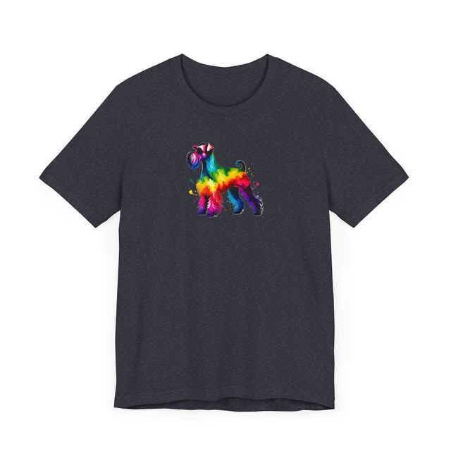 Rainbow Schnauzer T-shirt,Pride Shirt,Dog Lover Top,Rainbow Animals,LGBTQ+ Tee, Schnauzer owner, Schnauzer gift