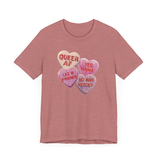 Valentine's Candy Heart Shirt, Lesbian Valentine, Queer Love