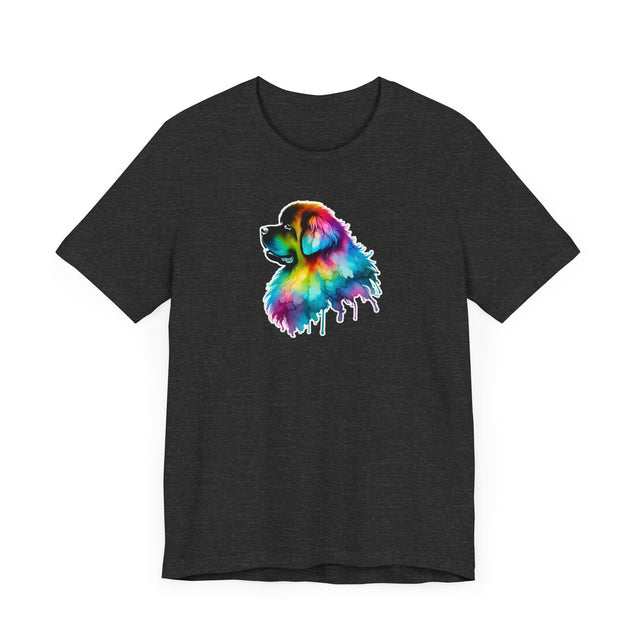 Rainbow Newfoundland Head T-shirt,Pride Shirt,Dog Lover Top,Rainbow Animals,LGBTQ+ Tee, Newfie owner, Newf gift