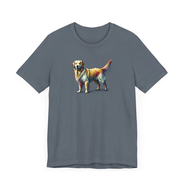 Golden Retriever Scribble T-shirt, Dog Lover Tee