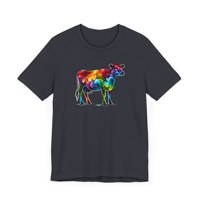 Rainbow Holstein Cow,Cow lover,Cattle tee,Bovine shirt,Pride Shirt,Rainbow,Pride Parade T shirt,LGBTQ+ Ally Tee
