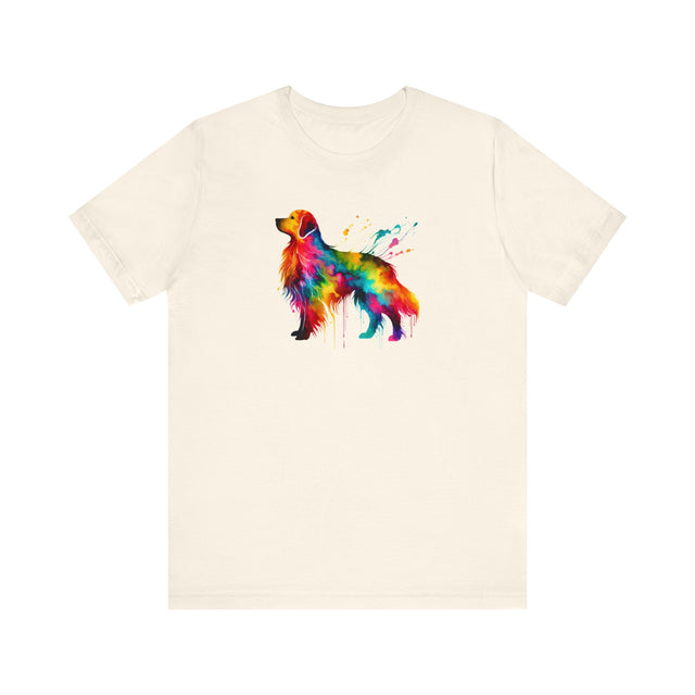 Rainbow Golden Retriever T-shirt,Pride Shirt,Dog Lover Top,Rainbow Animals,LGBTQ+ Tee, Golden Retriever Owner