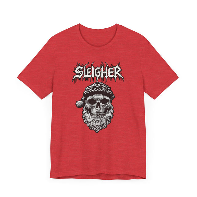 Sleigher Santa Skull T-shirt, Christmas Shirt