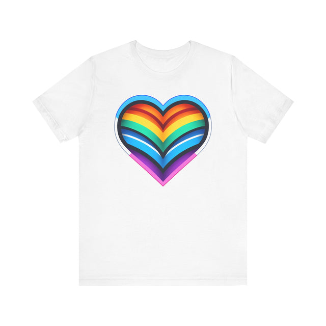 Trans Rainbow Heart T-shirt, Pride Shirt