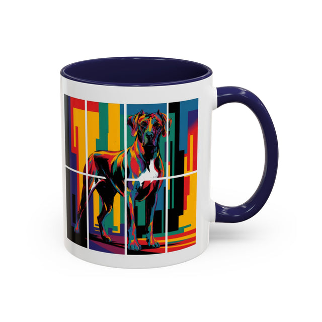 Great Danes Coffee Cup,4-Panel Pop Art Mug,Great Dane Lover,Great Dane Mom,Great Dane Dad,Dog Lover Gift,Great Dane Gift