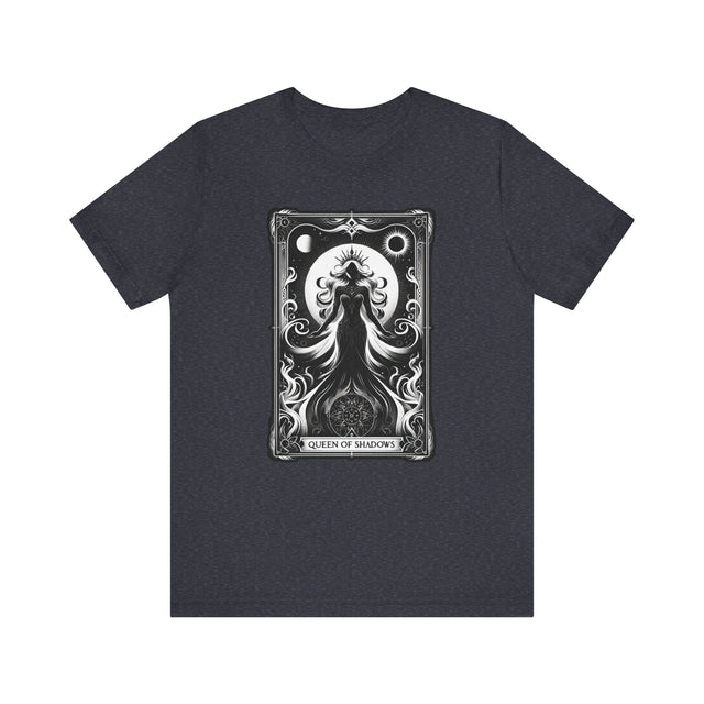 Queen of Shadows,Tarot card shirt,Mothers Day Gift,Tarot Reader Gift,Witchy Shirt,Mystical Cards Tee,Celestial Astrology,Gift for her,Goth