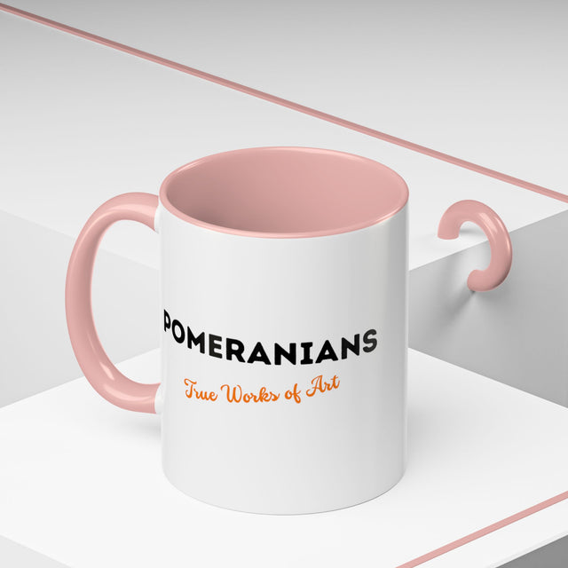 Pomeranians Coffee Cup,4-Panel Pop Art Mug,Pomeranian Lover,Pom Mom,Pom Pom Dad,Dog Lover Gift,Pomeranian Gift
