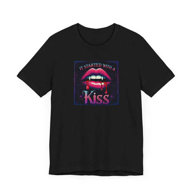 It Started With A Kiss Vampire T-shirt, Halloween Tee