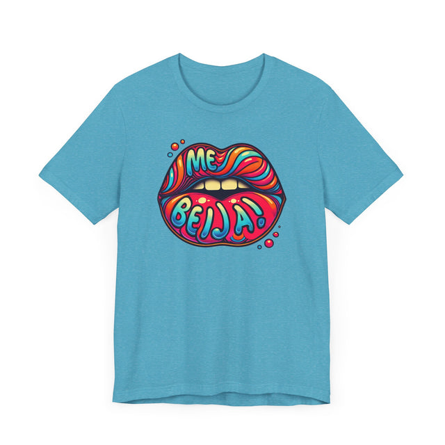 Me Beija "Kiss Me" psychedelic T-shirt, Portuguese Lover Shirt