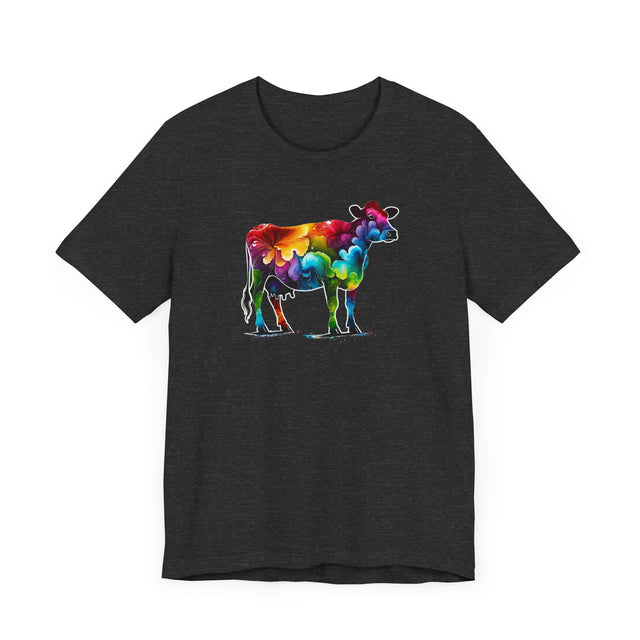 Rainbow Holstein Cow,Cow lover,Cattle tee,Bovine shirt,Pride Shirt,Rainbow,Pride Parade T shirt,LGBTQ+ Ally Tee